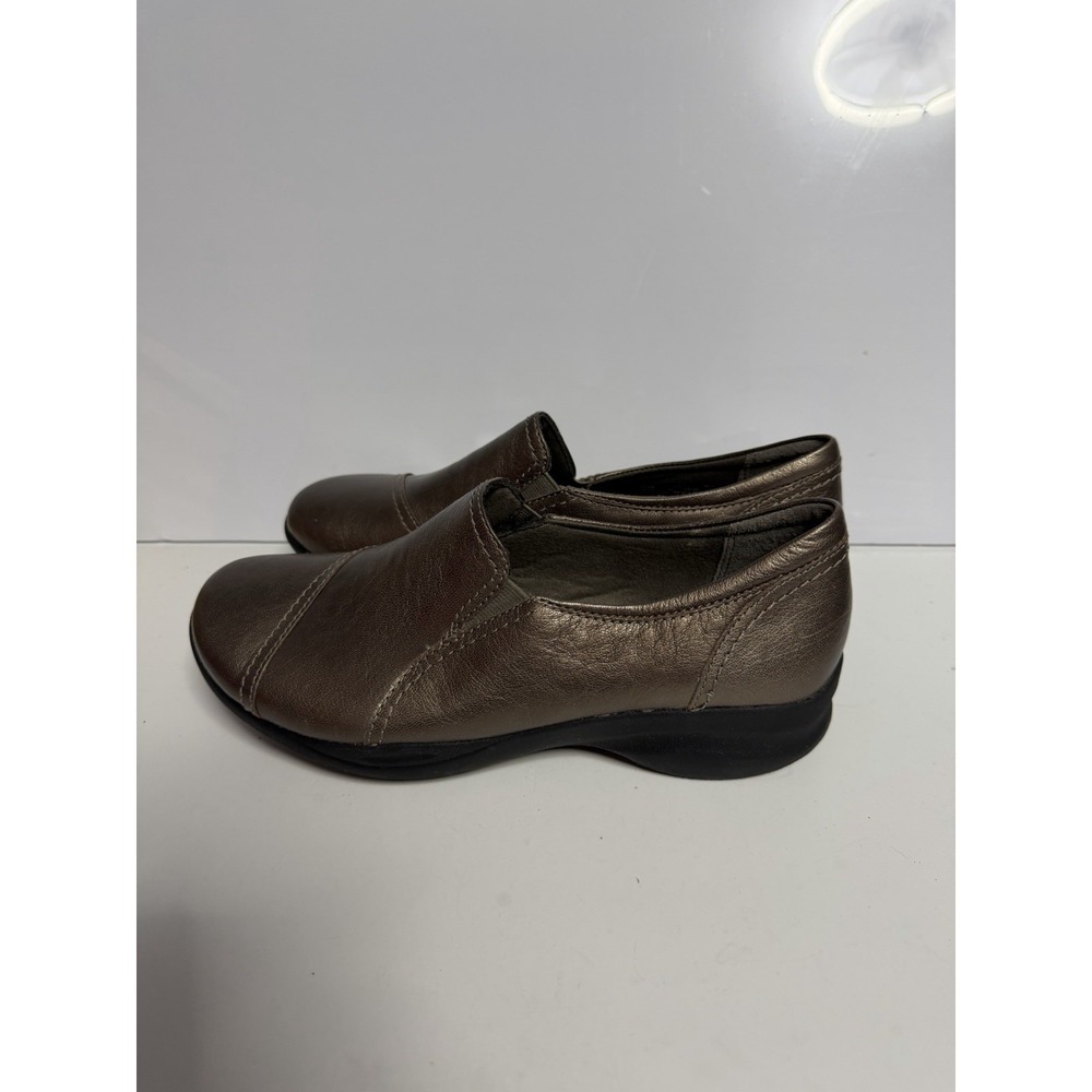 Clarks Womens Inmotion Metallic Leather Loafer Shoe Size 8W Casual C-5